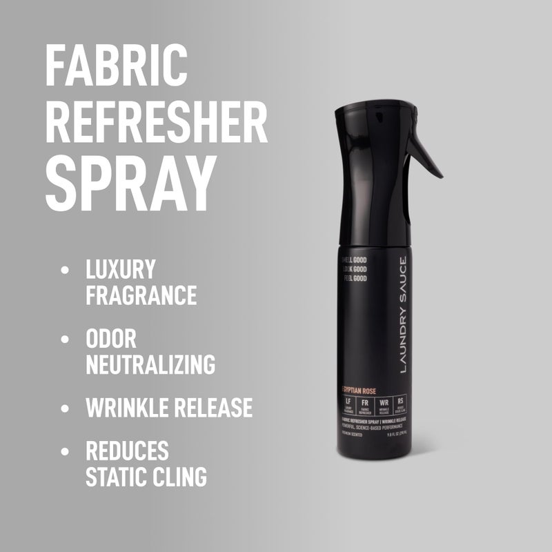 Laundry Sauce Fabric Refresher Spray Egyptian Rose, Odor-Fighting Fabric Refresher, Fragrance and Laundry Scent, 9.8 fl oz - Image 2
