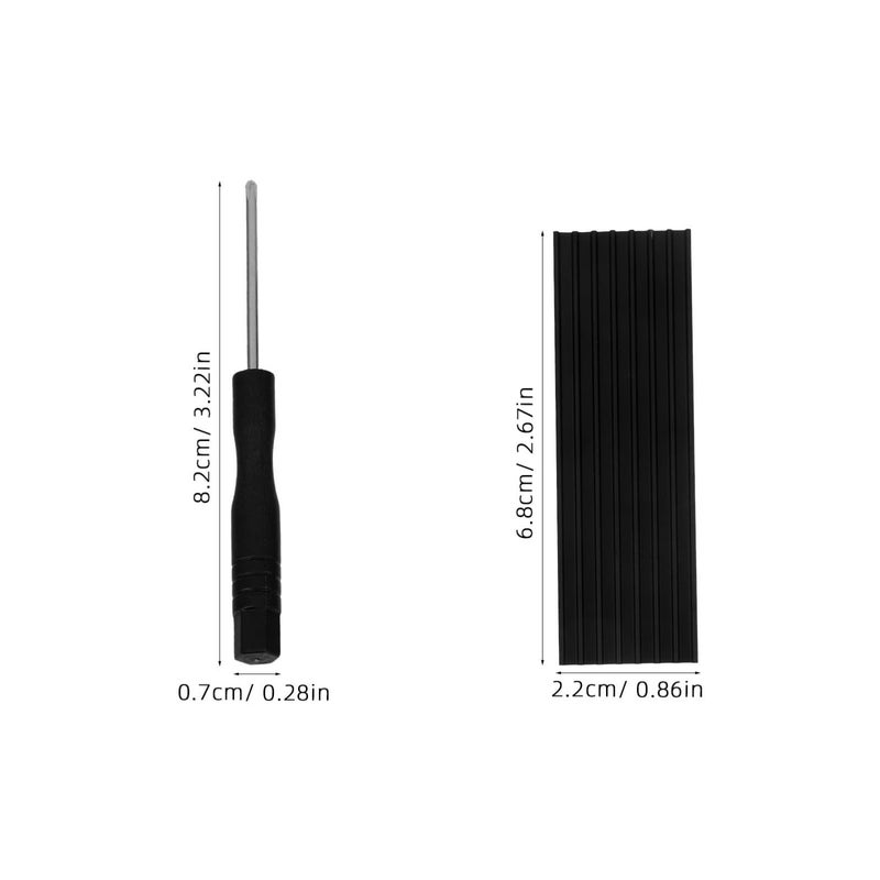 3 Piece Alloy SSD Heat Sink Kit for NVME Hard Drives with Installation Tool - Image 3