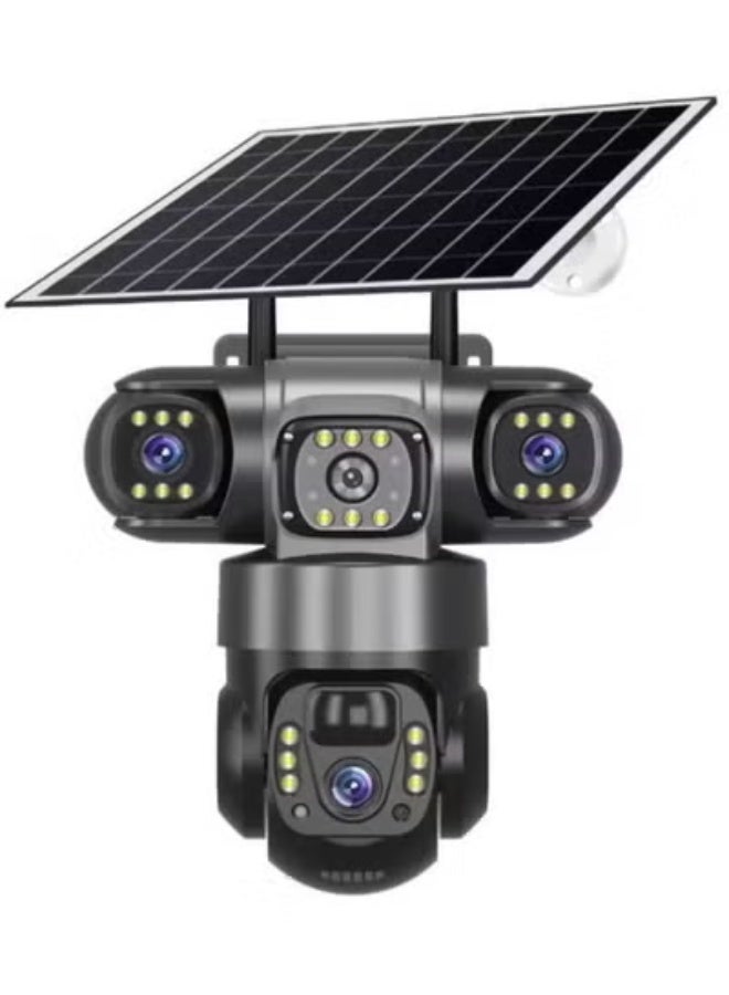 تايغر TIGER Sim Solar Security Camera 4 Lens Ptz Outdoor