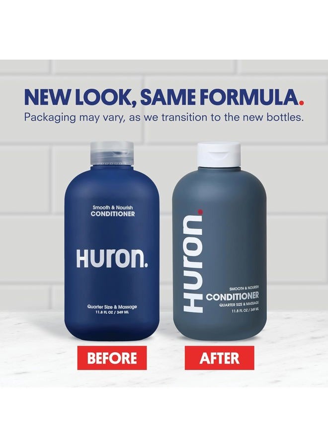 Huron Men's Conditioner - Lightweight, Hydrating Conditioner - Eliminates Frizzy Hair, Moisturizes, & Restores Shine - Clean & Invigorating Scent - 100% Vegan Ingredients & Cruelty-Free - 11.8 Fl Oz - Image 2