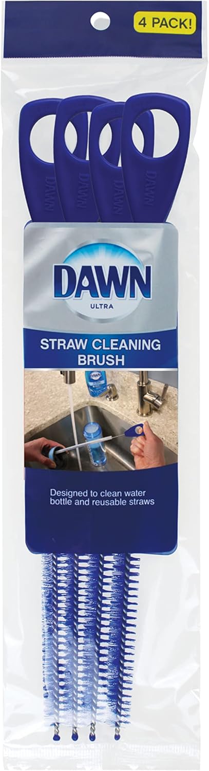Dawn Straw Cleaning Brush for Reusable Straws 4 pack - Image 1
