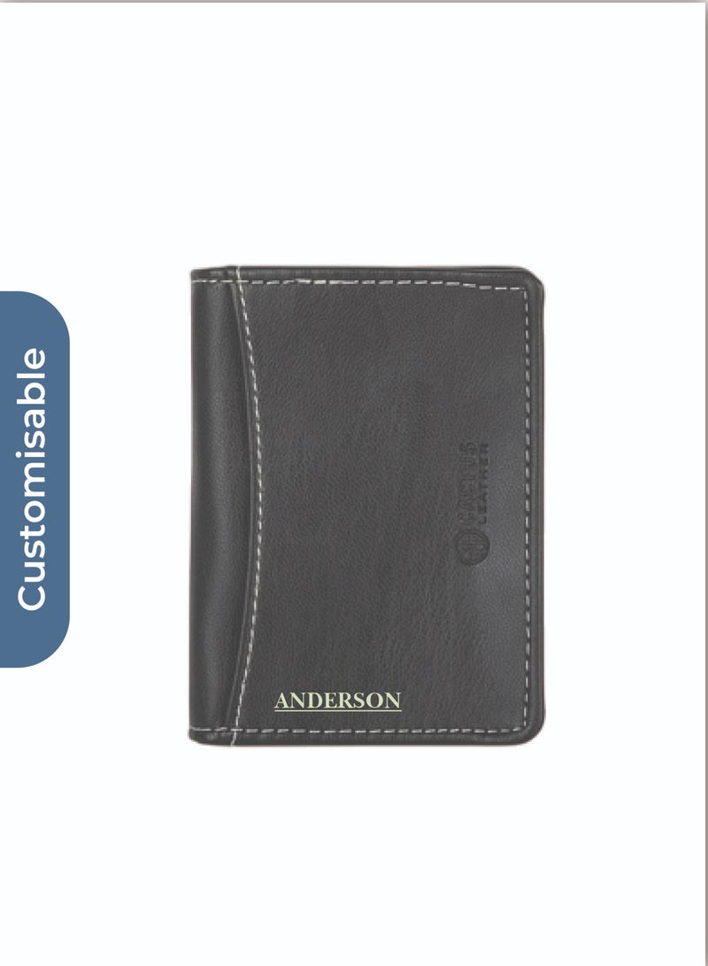 إكو نيوترال محفظة بطاقة شخصية LANCY - حافظة بطاقات جلدية محايدة بيئيًا من جلد الصبار® - Image 3