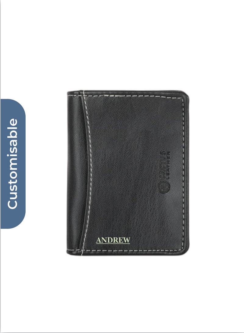 إكو نيوترال محفظة بطاقة شخصية LANCY - حافظة بطاقات جلدية محايدة بيئيًا من جلد الصبار® - Image 1