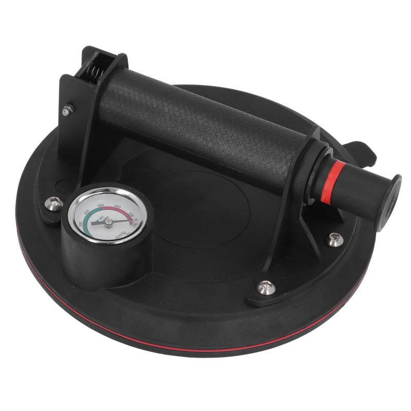Glass Suction Cup 8 Inch 440LBS Load Capacity Industrial Vacuum Plate Handle Glass Holder with Pressure Gauge - Image 4
