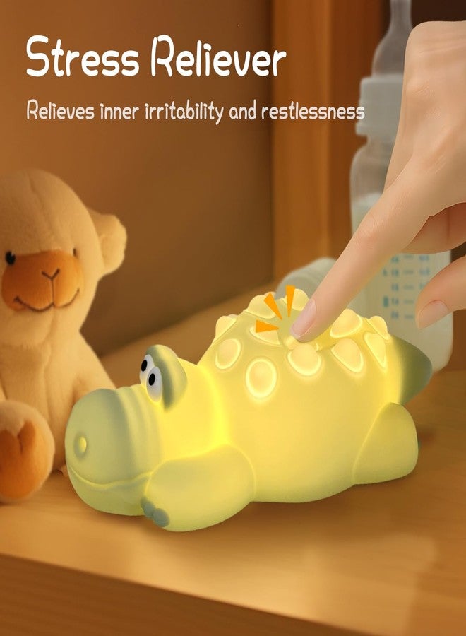 LEDHOLYT Night Light for Kids, Cute Silicone Nursery Crocodile Lamp with White Noise, NightLight for Baby and Toddler,Squishy Kawaii Bedside Lamp for Kids Room - Image 4