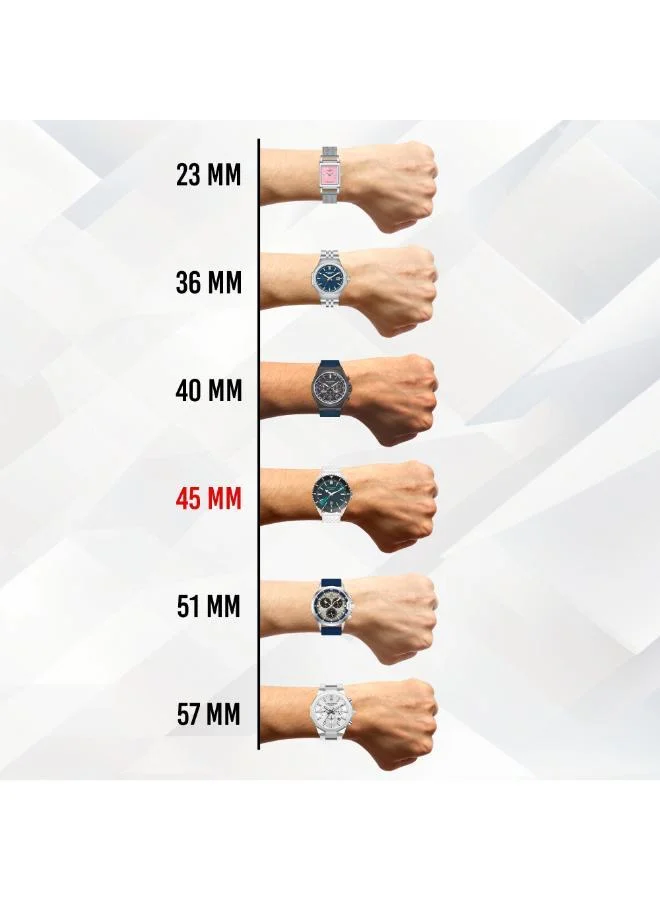 Lee Cooper  Men's Silicone DATE Watch LC07361.393 - 45 mm for Men | Best Price UAE