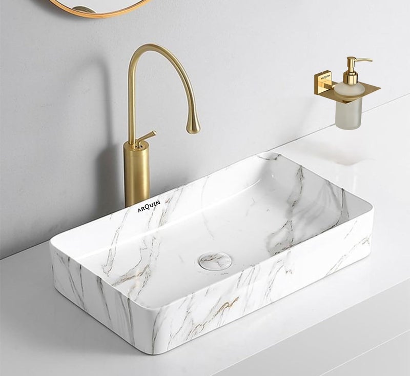 ARQUIN ARQUIN VITA 304 Grade Stainless Steel Liquid Soap DispenserSoap DispenserBathroom Accessories Gold Pack of 4  - Image 2