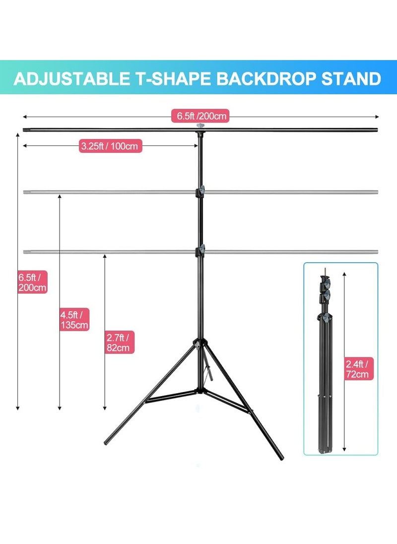 Background for Photography Backdrop Kit with Stand 200 x 200 cm Portable Green Screen Backdrop with Stand kit Green Screen Background with Stand Carrying Bag Clamp for Streaming Video Zoom Green Screen Photo Background for Photography Studio