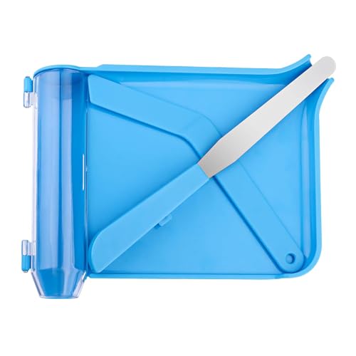Opret Right Hand Pill Counting Tray with 2 Spatulas, Pill Counter with A Straight Spatula & A L-Spatula for Pharmacy to Count Meds Pills Tablets - Image 1