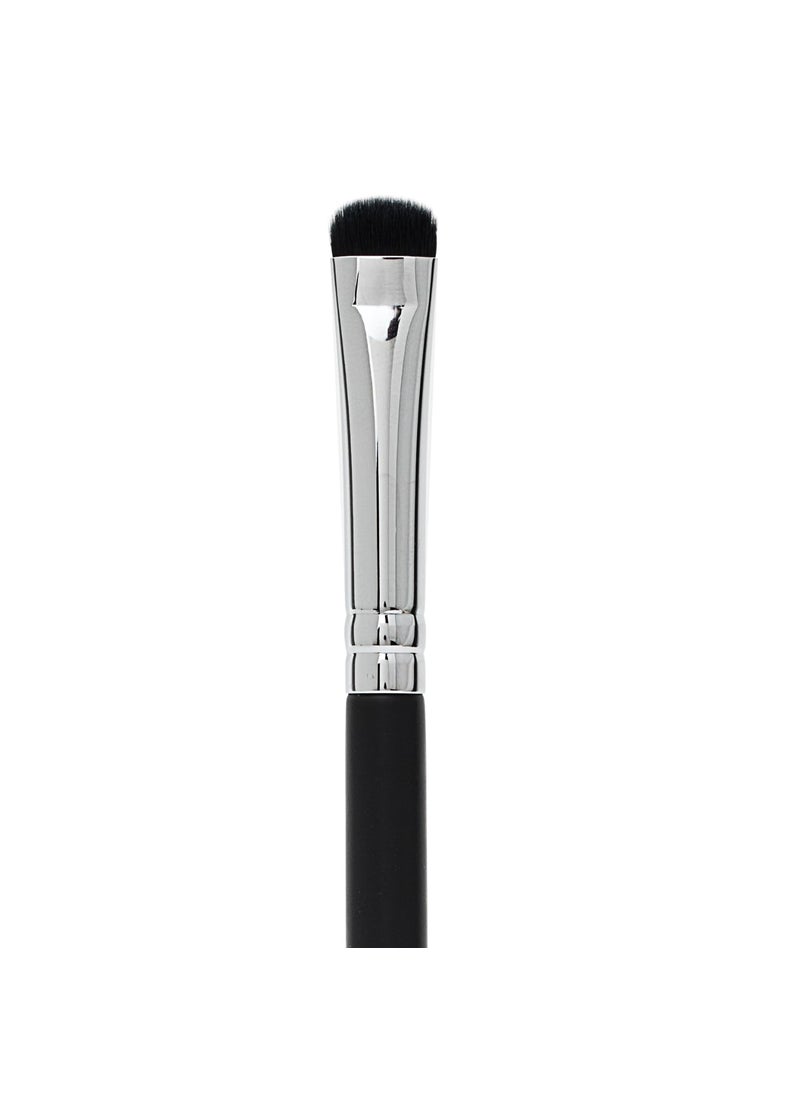Beauty Junkees Smudge Makeup Brush Eye Shadow Brush - Short Shader Eyeshadow Smudger Tool, Small Flat Bristles for Blending Eyeliner Smokey Eye, Precision Cut Crease, Outer V, Corner Highlighter, Eyebrow Concealer 