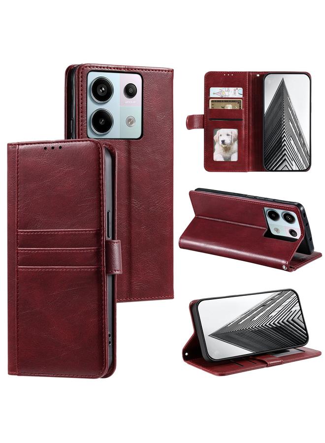 Case For Xiaomi Redmi Note 13 Pro 5G Simple 6-Card Wallet Leather Phone Case
