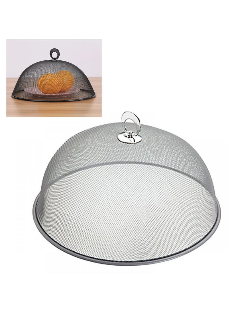 Excefore 12 inches - Metal Mesh Food Cover, Reusable Dome Mesh Covers to Protect Food from Fruit Flies Insect, Bugs, Mosquitos for Indoor Outdoor Kitchen Table Picnic Camping - Image 1