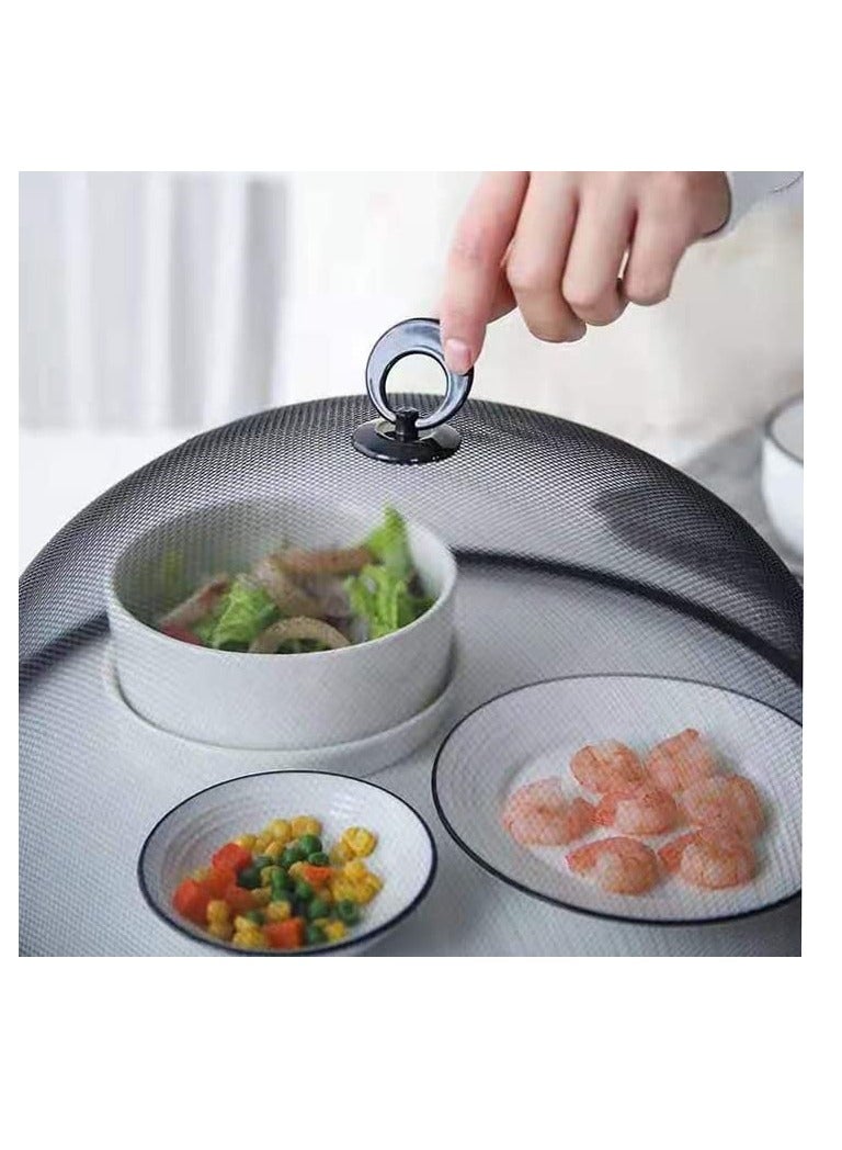 Excefore 12 inches - Metal Mesh Food Cover, Reusable Dome Mesh Covers to Protect Food from Fruit Flies Insect, Bugs, Mosquitos for Indoor Outdoor Kitchen Table Picnic Camping - Image 2
