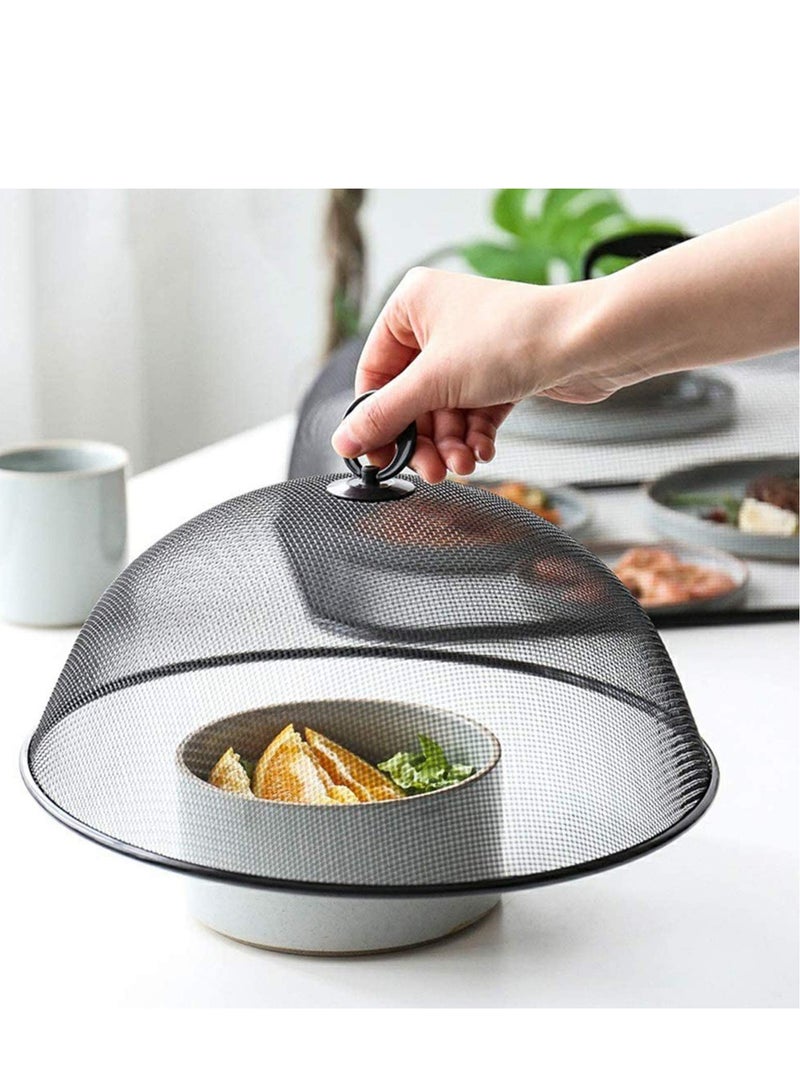 Excefore 12 inches - Metal Mesh Food Cover, Reusable Dome Mesh Covers to Protect Food from Fruit Flies Insect, Bugs, Mosquitos for Indoor Outdoor Kitchen Table Picnic Camping - Image 3