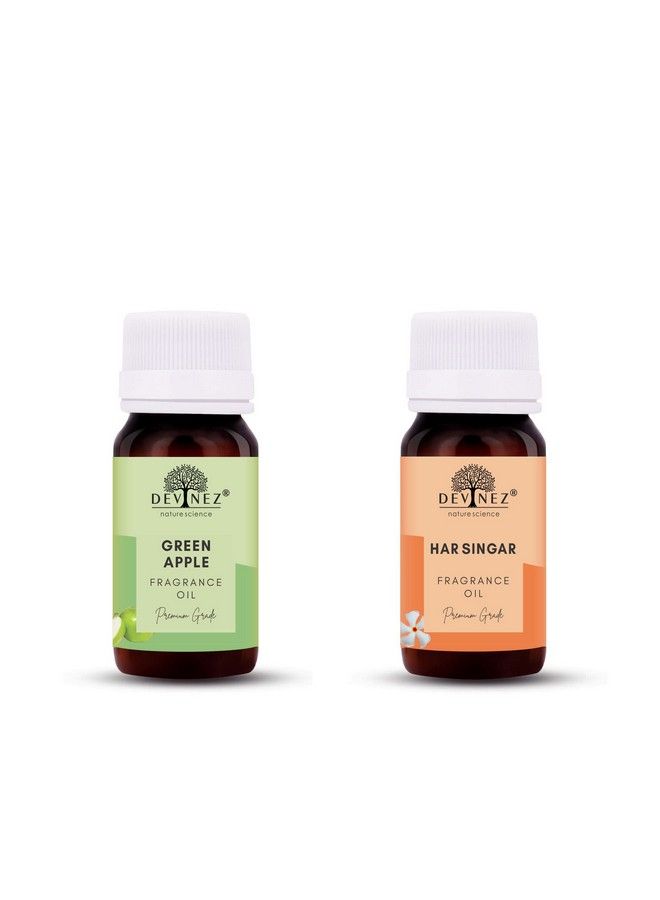 Devinez Green Apple Har Singar Aroma Oil For Ultrasonic/Tealight/Reed Diffuser 60Ml Each - Image 2