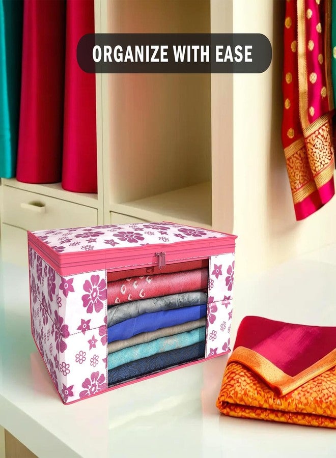 SHAPING FABRIC طقم غطاء ساري من قماش التشكيل، قطعة واحدة، منظم ملابس من قماش غير منسوج للخزانة مع نافذة شفافة وحقيبة تخزين ملابس بسحاب مزدوج، غطاء ملابس SF_XL_SC_CC_XPID1598426731599519 - Image 4