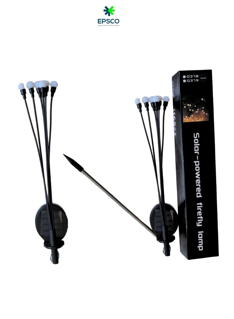 EPSCO FireFly Solar Garden Lighting - 2 pieces - Decorative pack 12 LED Bulbs - Image 1