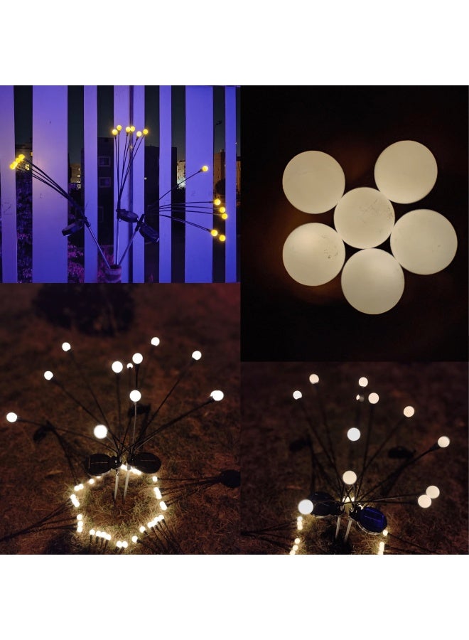 EPSCO FireFly Solar Garden Lighting - 2 pieces - Decorative pack 12 LED Bulbs - Image 3