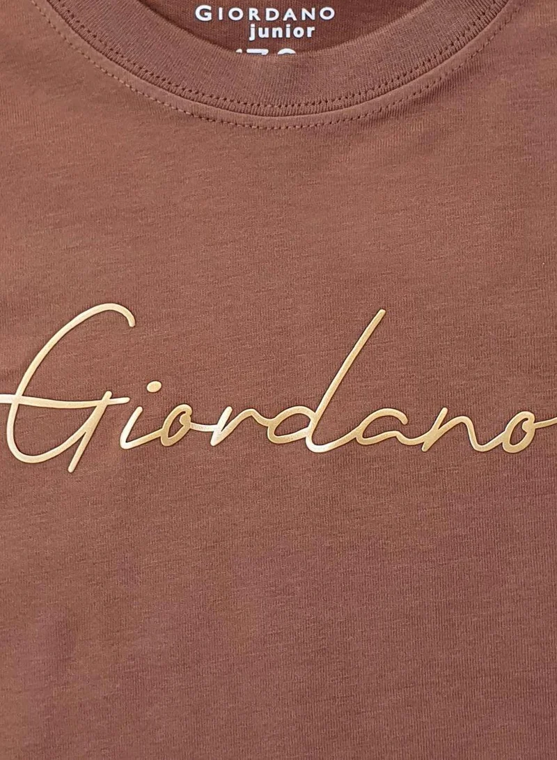 GIORDANO Junior Signature Print Tee