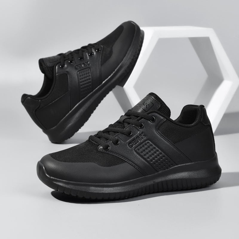 Chef''s Special Non-Slip Shoes for Men, Waterproof and Oil-Proof, Soft-Soled Black Work Shoes for Long-Term Standing in the Restaurant Kitchen - Image 2