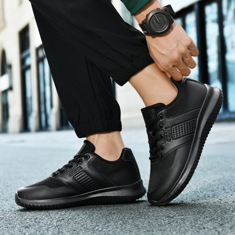 Chef''s Special Non-Slip Shoes for Men, Waterproof and Oil-Proof, Soft-Soled Black Work Shoes for Long-Term Standing in the Restaurant Kitchen - Image 3