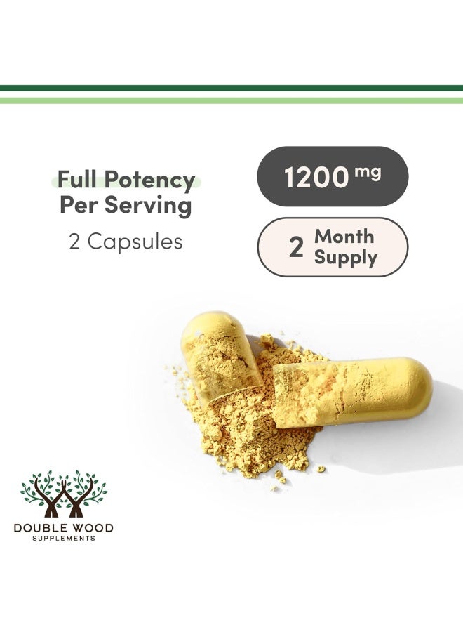 Double Wood Supplements Quercetin with Bromelain - 120 Capsules (1,200mg Servings) Immune Health Capsules - Supports Healthy Immune Functions in Men and Women (Vegan Safe, Third Party Tested, Gluten Free) by Double Wood - Image 3