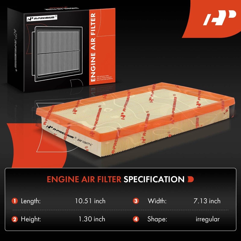 A-Premium Engine Air Filter Compatible with Toyota RAV4 2013-2018, Avalon 2013-2019, Camry 2012-2017 & Lexus ES300h 2013-2018, HS250h 2010-2012, LS460 2007-2017, LS600h 2008-2016 - Image 2
