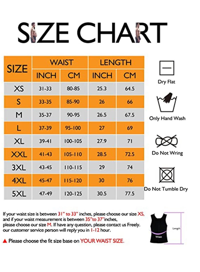 Sauna Heat Trapping Vest for Men, Weight Loss Suit, Shirt Workout Tank, Sweat Zipper Jacket, Body Shaper Short Sleeve, Waist Trainer XL - Image 5