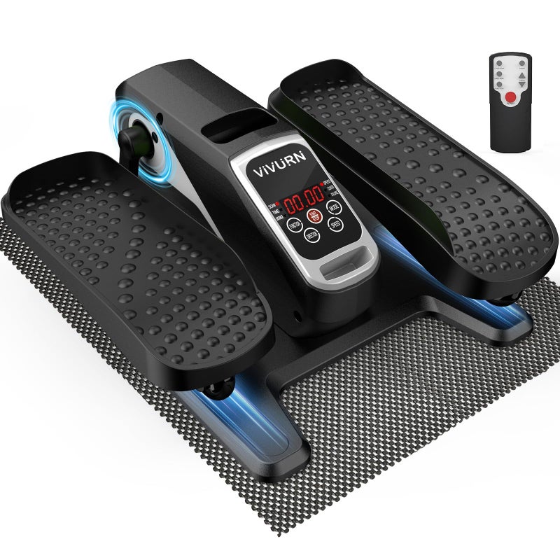 VIVURN-018 Under Desk Elliptical 12 Speed 5 Modes Mini Motorized Leg Exerciser While Sitting for Seniors As Seen on TV with Non-Slip Mat Quiet & Portable Electric Pedal Exerciser for Home and Office - Image 1