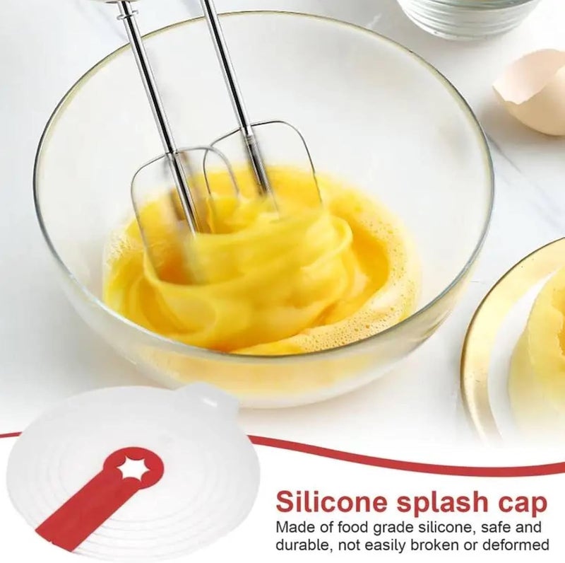 Adjustable Kitchen Splash Guard for Egg Beaters and Dough Mixers Five Level Versatile Shield Fits Various Mixing Bowls for Mess Free Baking Prep - Image 4