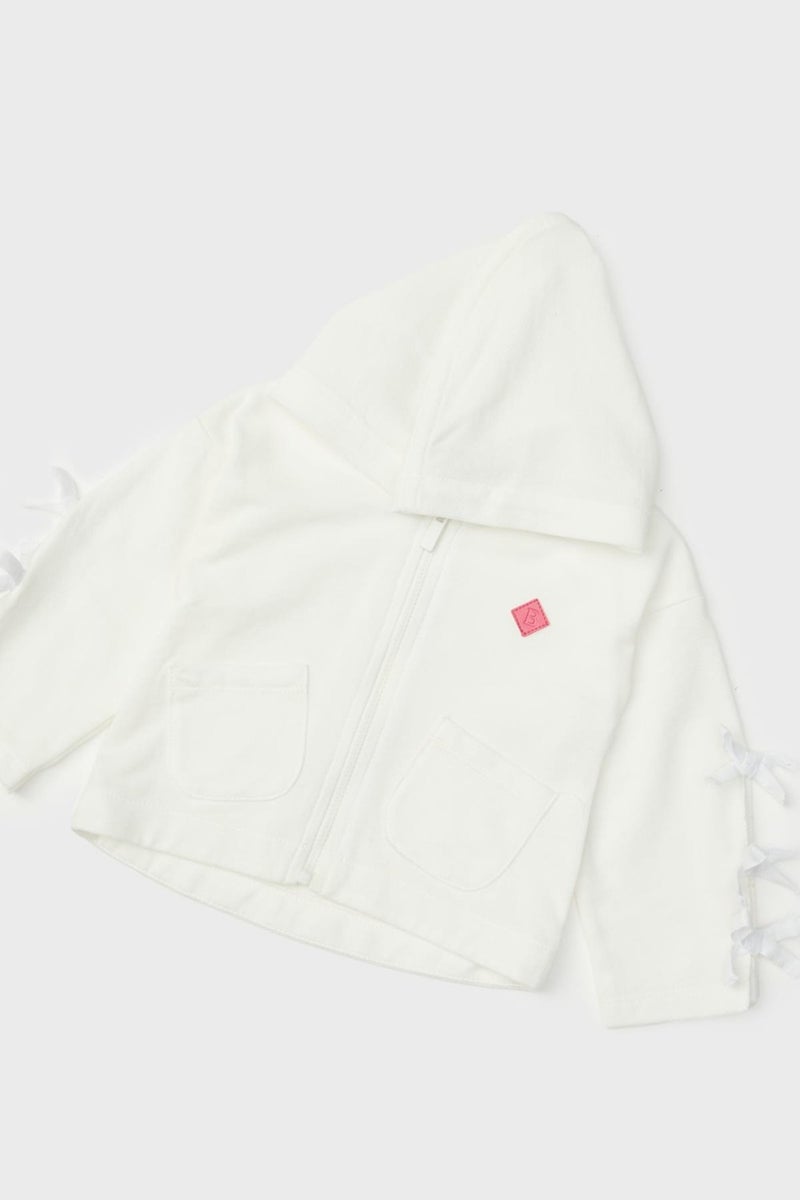 GB Baby Baby Girl White Tracksuit Top  - Image 3