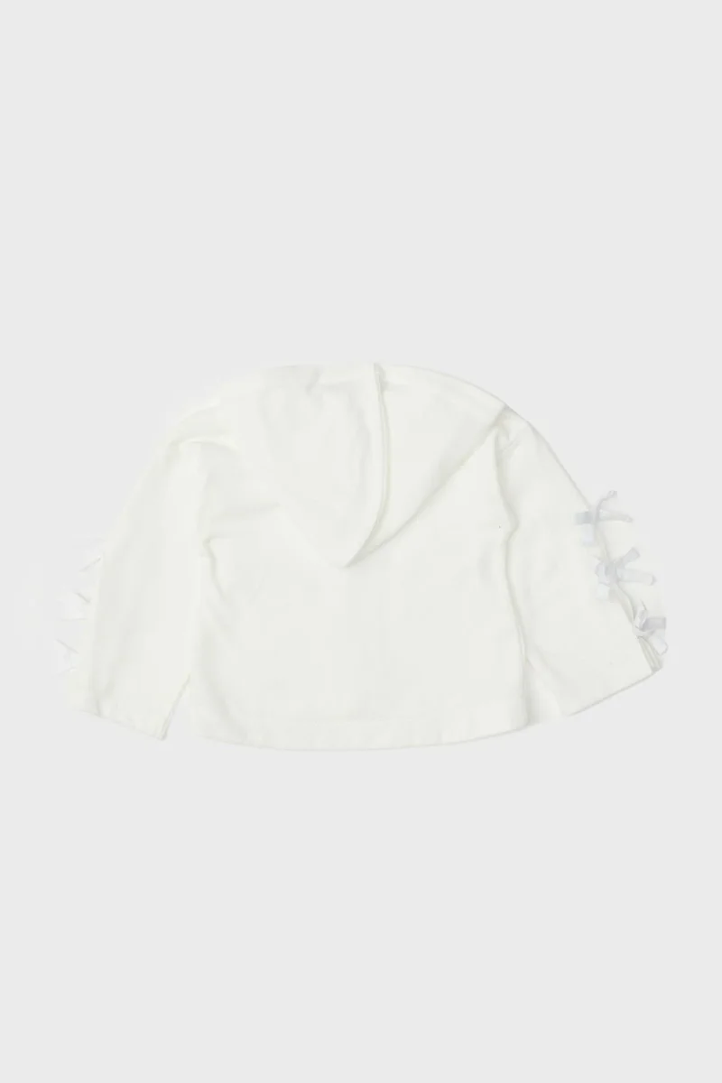 GB Baby Baby Girl White Tracksuit Top