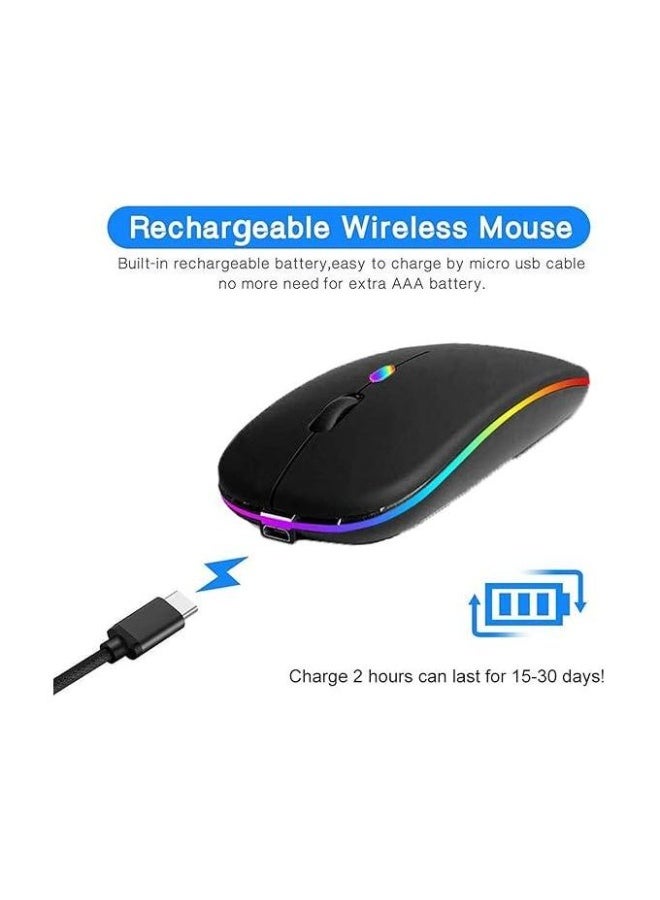 600.0 mAh M40 Ultra-Thin Wireless Mouse Black - Image 3