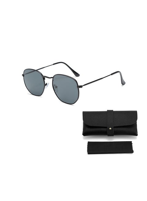 Sunglasses for Women and Men,UV Protection,Hexagon，comes with a glasses case and a glasses cleaning cloth