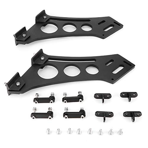Acouto 10inch Spoiler Mounting Brackets Kit Universal Car CNC Aluminum Alloy Rear Wing Trunk Racing Tail Spoiler Legs Mount Brackets 10" - Image 1