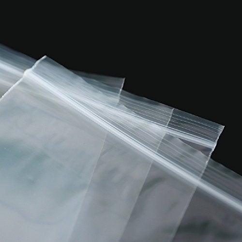 Cherodada 4" x 6" (100 pcs) 4 Mil Clear Reclosable Bags, Heavy Duty Small Plastic Clear Reclosable Poly Durable Zipper Bags - Image 3