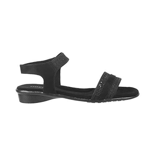 Mochi Womens Synthetic Black Sandals (Size (3 UK (36 EU)) - Image 2