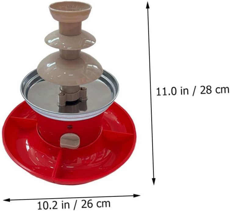 ثلاثة آلة نافورة الشوكولاتة مجموعة فوندو كهربائية للحفلات سهلة التجميع للأحداث - Image 3
