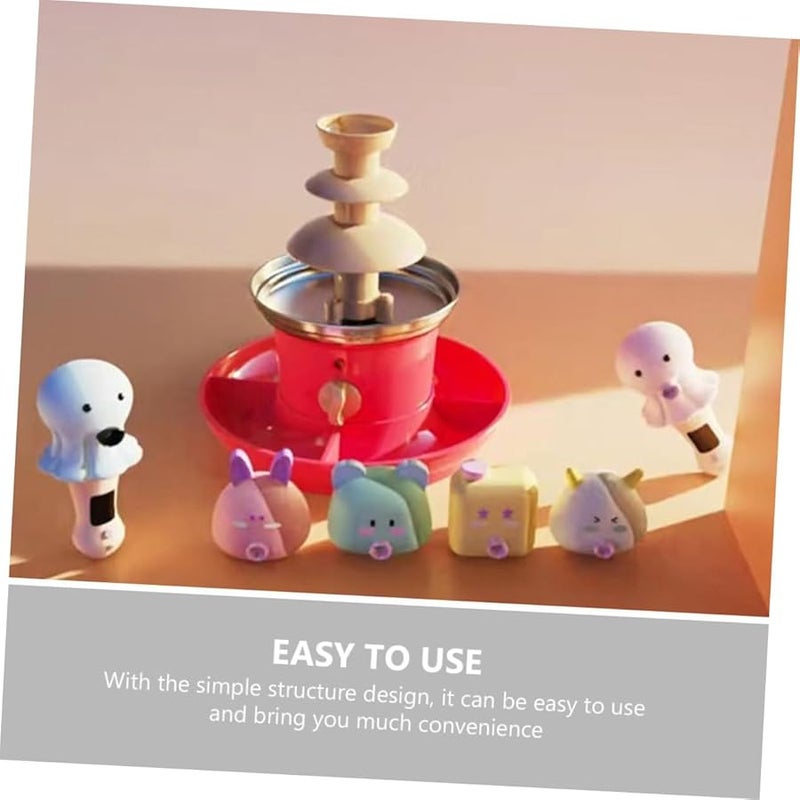 ثلاثة آلة نافورة الشوكولاتة مجموعة فوندو كهربائية للحفلات سهلة التجميع للأحداث - Image 5