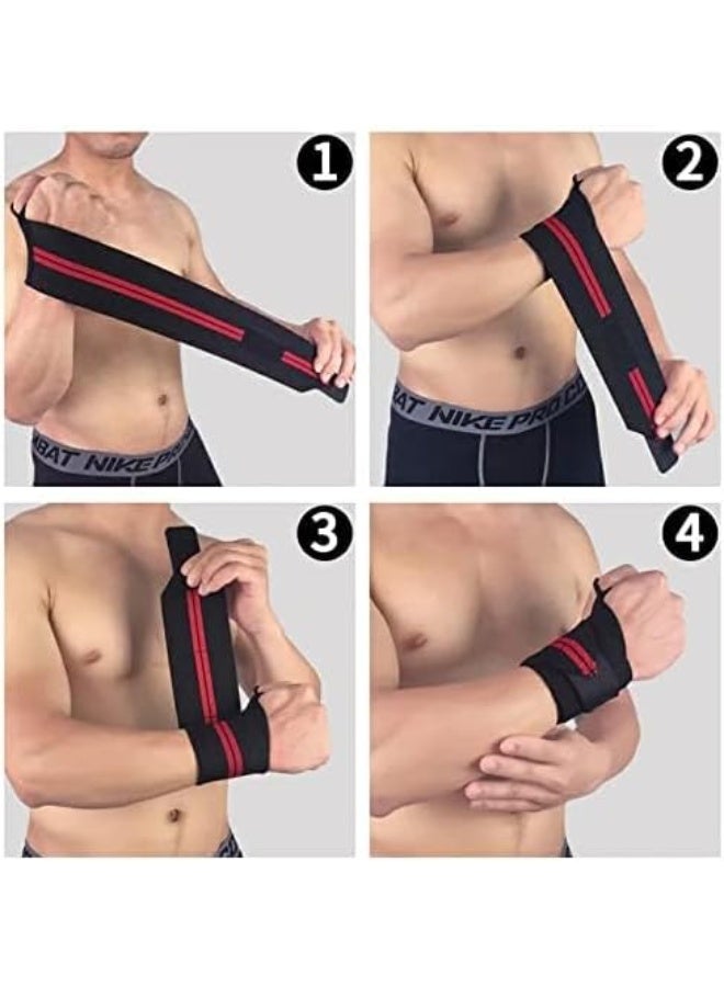 سبورت كيو زوج من أربطة دعم الإبهام للرفع الثقيل والتدريبات الرياضية للرجال والنساء - Image 2