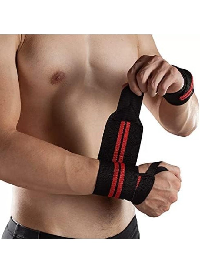 سبورت كيو زوج من أربطة دعم الإبهام للرفع الثقيل والتدريبات الرياضية للرجال والنساء - Image 1