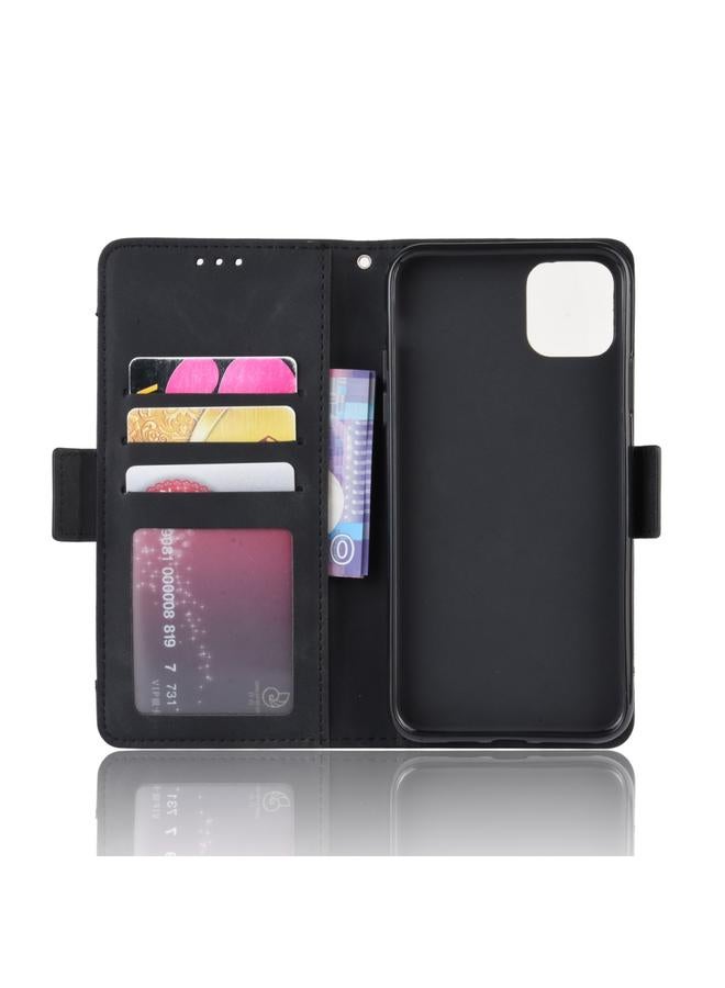 Zaboon Case For iPhone 11 Wallet Style Skin Feel Calf Pattern Leather Case, with Separate Card Slot - Image 4