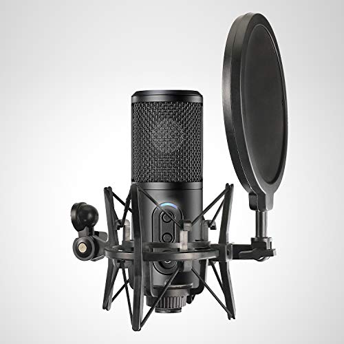 YOUSHARES ATR2500X Shock Mount with Pop Filter, Windscreen and Shockmount to Reduce Vibration Noise Matching Mic Boom Arm Stand for Audio-Technica ATR 2500X and ATR2500 USB Condenser Microphone by YOUSHARES - Image 2