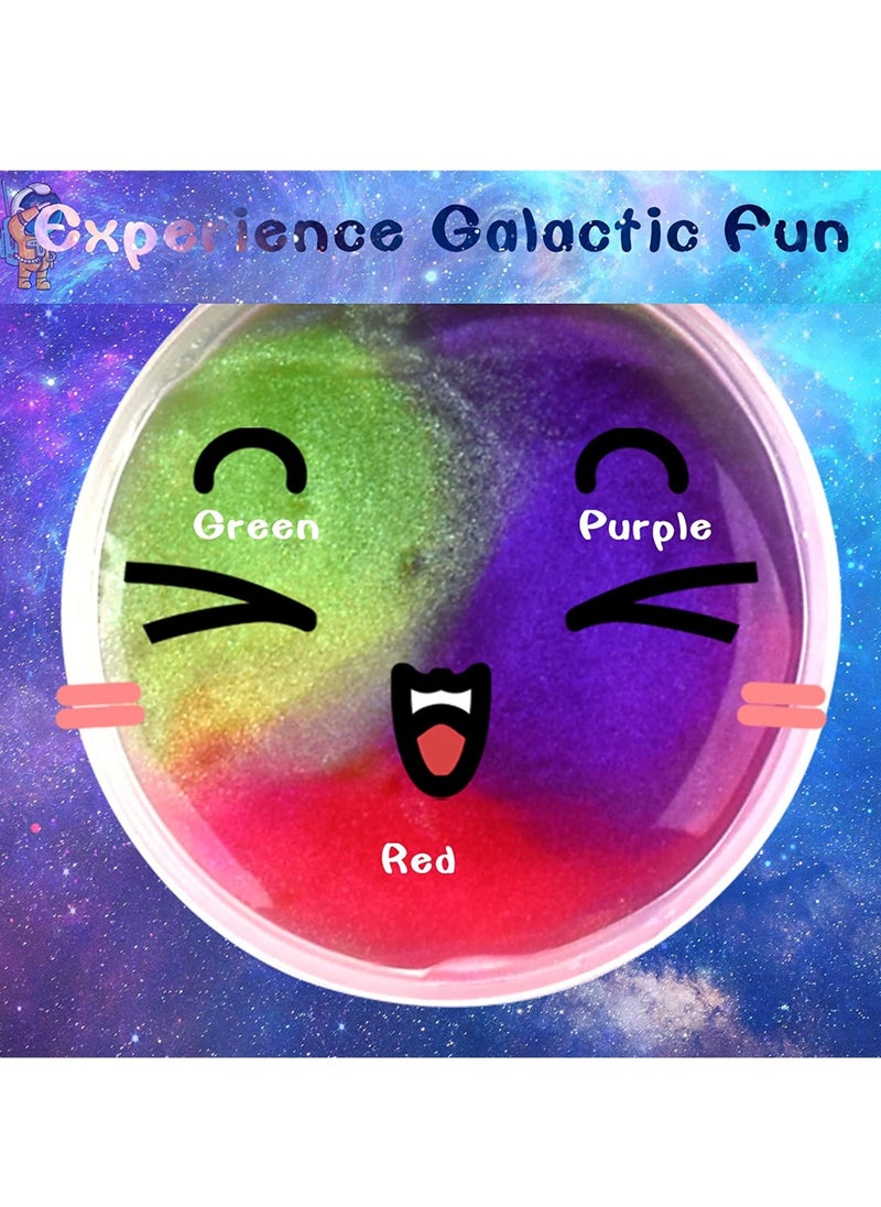 Galaxy Slime Kit with 25 Pack,Slime Party Favors for Kids, Non Sticky,Wet,Soft Sludge Toy Mini Slime Bulk