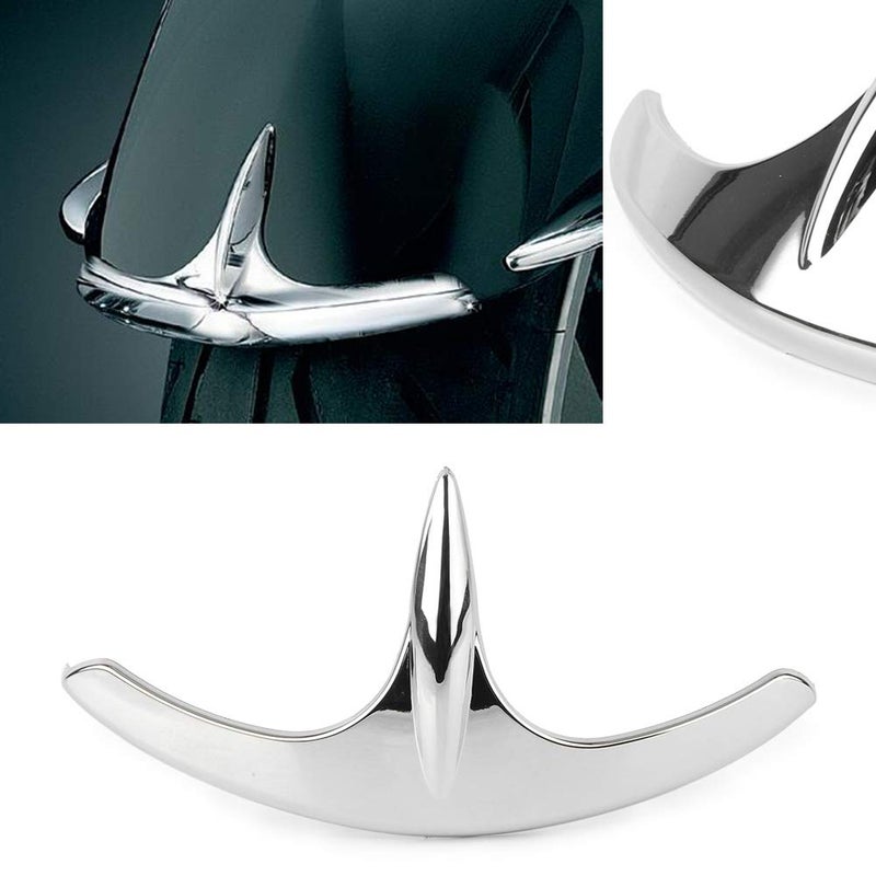 GZYF ABS Plastic Chrome Motorcycle Front Fender Fairing Tip Trim Decorative Accessories Fits for Honda Goldwing GL1800 20012017  Goldwing F6B 20142017  Valkyrie 20142017