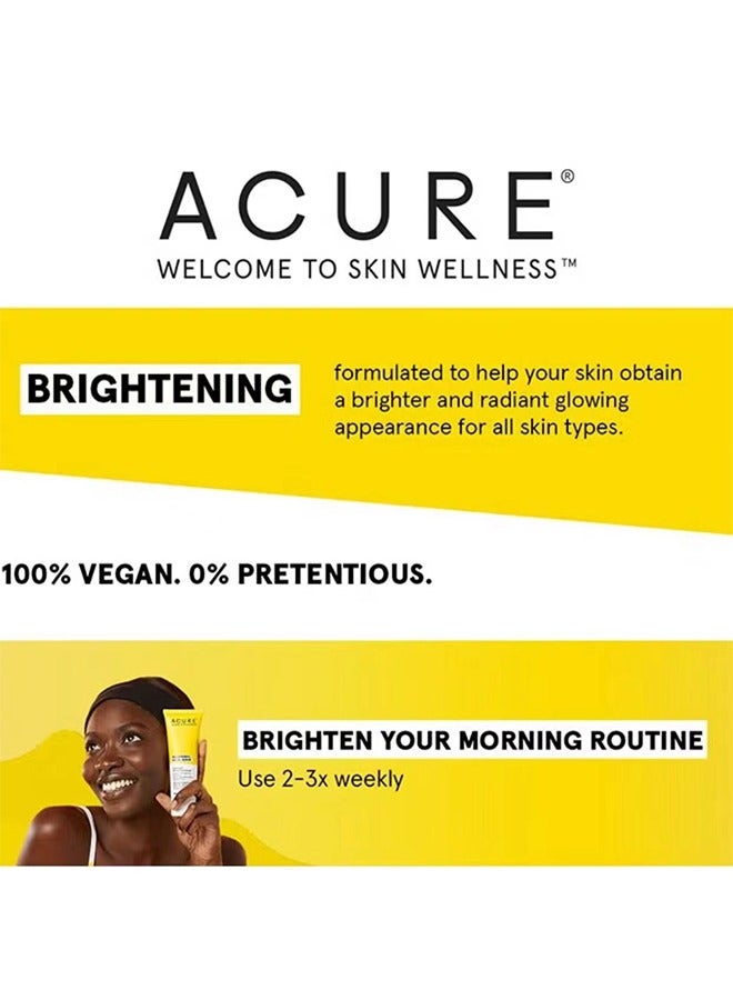 Acure Brightening Facial Scrub，Facial Exfoliator Scrub 118ml，Removal Natural Organic Face Peeling Exfoliating Moisturizes Face Scrub Exfoliante Cream 118ml - Image 3