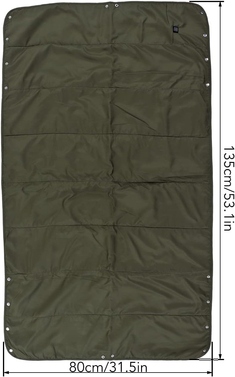 Outdoor Heated Blanket, Rechargable USB Electric Blanket, Electric Heating Blanket Washable Lunch Break Quilt for Camping Tent RV Office - Image 4