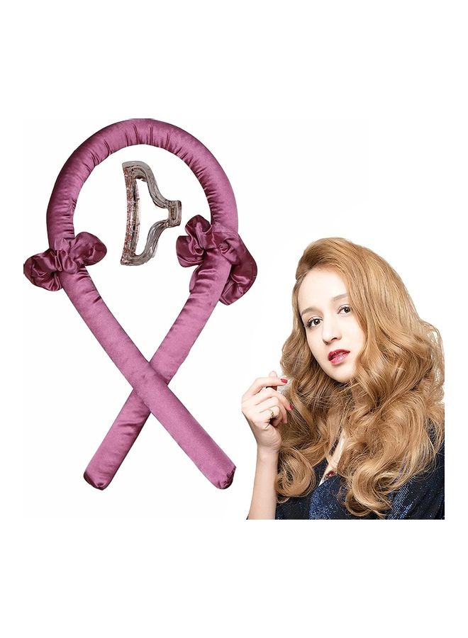 NIBEMINENT Heatless Curling Rod Headband Curler Set Purple - Image 1