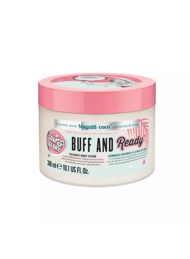 سوب آند جلوري Buff And Ready Body Scrub 300ml - Image 1