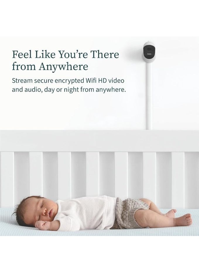 Owlet Cam 2 Smart Baby Monitor Camera Stream Secure Hd Video And Audio With Night Vision, 4X Zoom, Wide Angle View And Sound, Motion And Cry Notifications White - Image 5